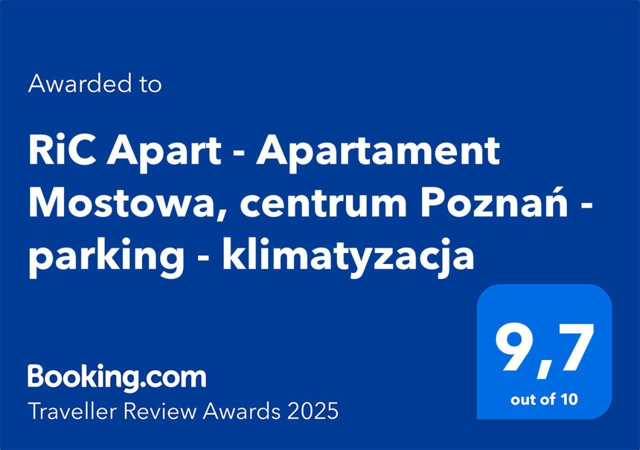 Ric Apart - Apartament Mostowa, Centrum Poznan - Parking - Klimatyzacja Dış mekan fotoğraf